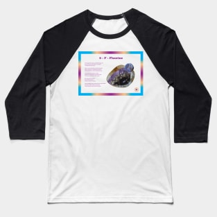 9 - F - Fluorine: Poetry Baseball T-Shirt